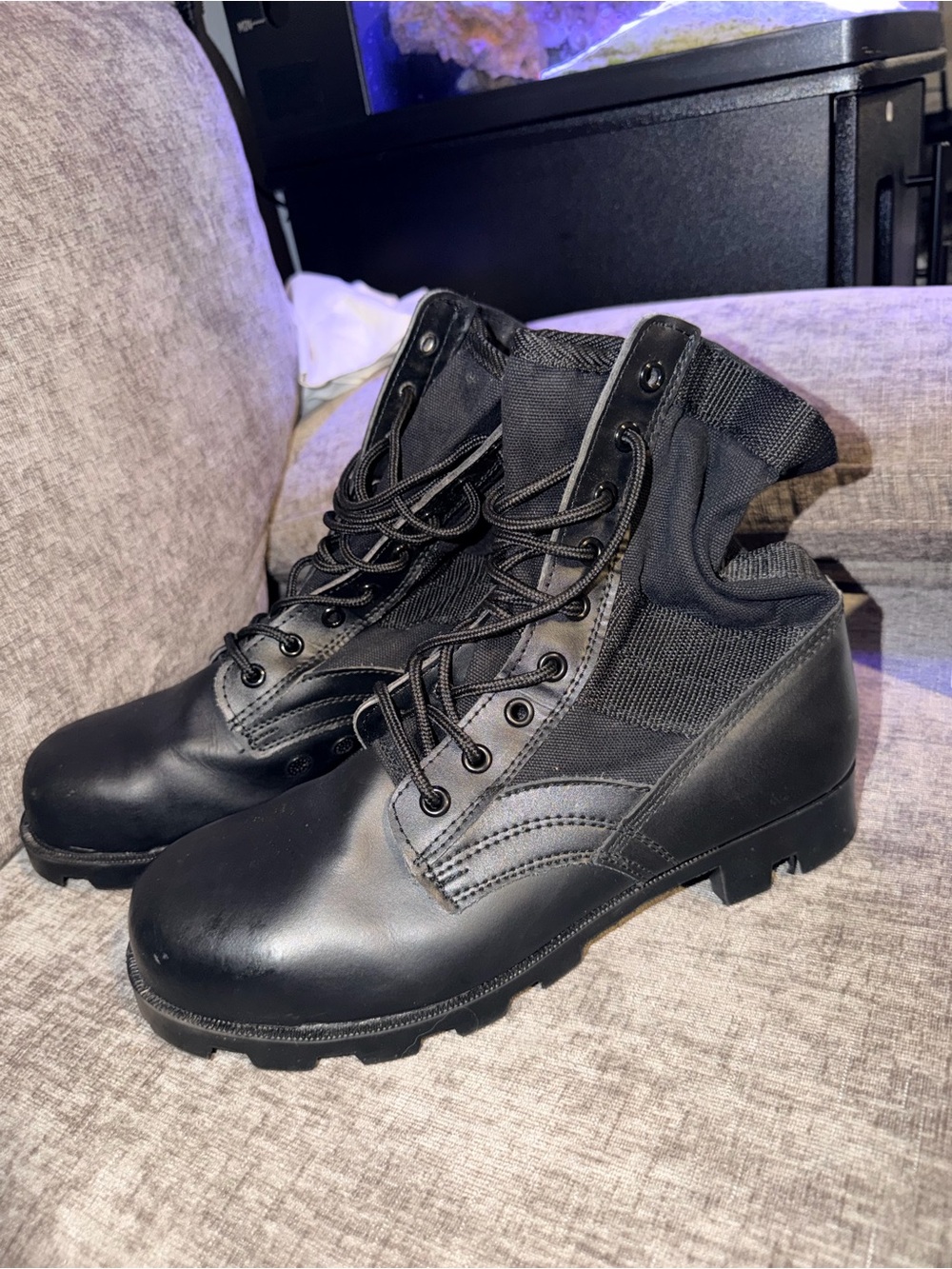 Rothco Men’s 10R Black Tactical Combat Jungle Boots Military Lace Up
